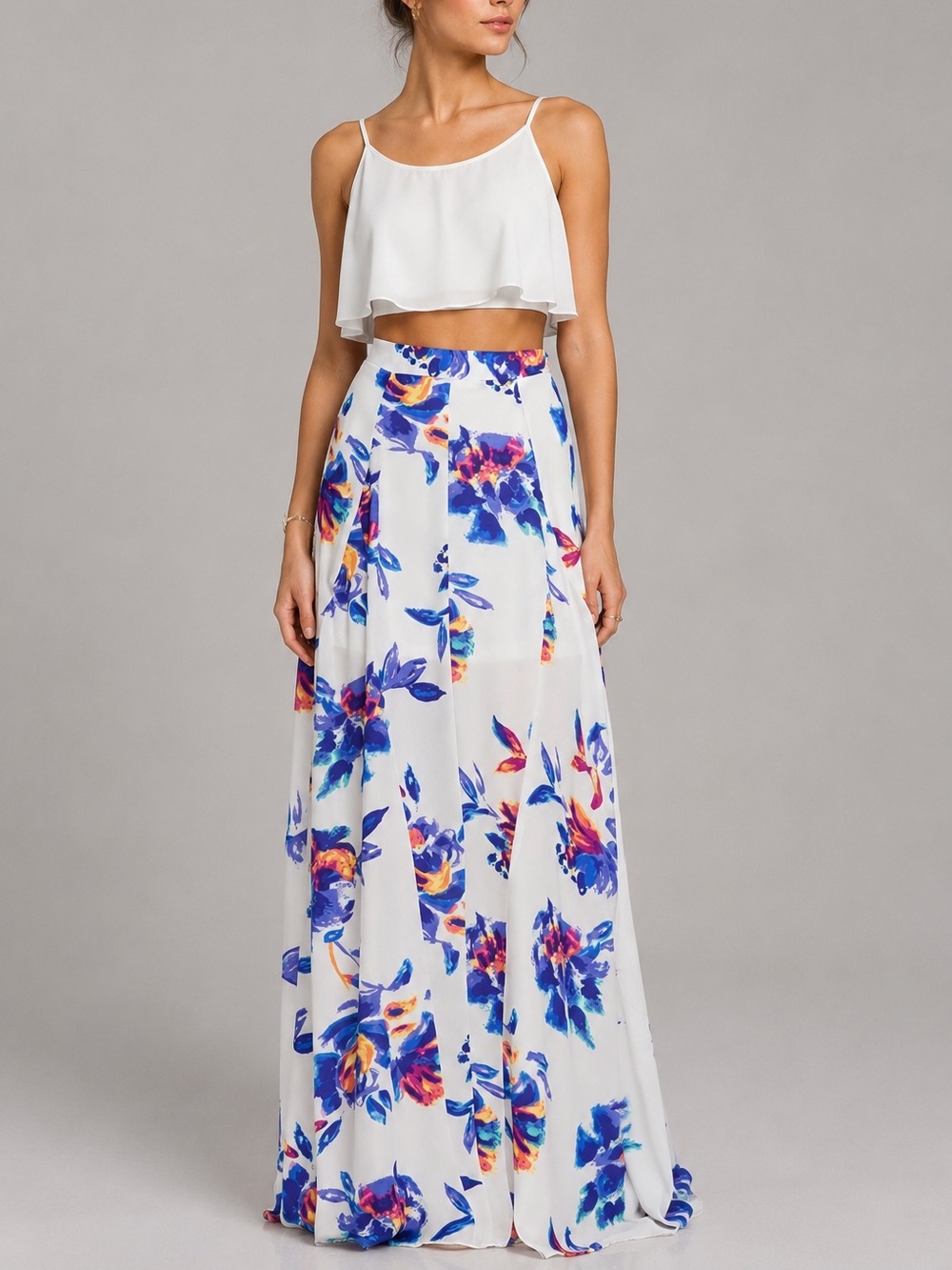 SHOW ME YOUR MUMU | Princess Di Ballgown Skirt in Petal Paint, Size Medium
